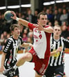 Gelungener Einstand: Jakob Werner überzeugte in seinem ersten Spiel für Laupheims Handballer.