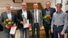  Im Mengener Gemeinderat wurde einige Personalentscheidungen beschlossen. V. l. n. r.: Stefan Remensperger, Dieter Remensperger, Stefan Bubeck, Thomas Späth und Heiko Emhart.