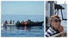 Auf kleinen Booten drängen sich viele Geflüchtete, die versuchen, das Mittelmeer zu überqueren. Laura König (rechts) half bei der Rettung.