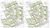 Diese beiden Varianten werden für die Bebauung des Gebiets Heuhäusle in Möhringen diskutiert: Links sind Mehrfamilienhäuser vorgesehen, die Variante rechts setzt eher auf Einfamilien- und Doppelhäuser.