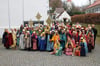 Eine Gruppe der Sternsinger beim Dreikönigsgottesdienst.