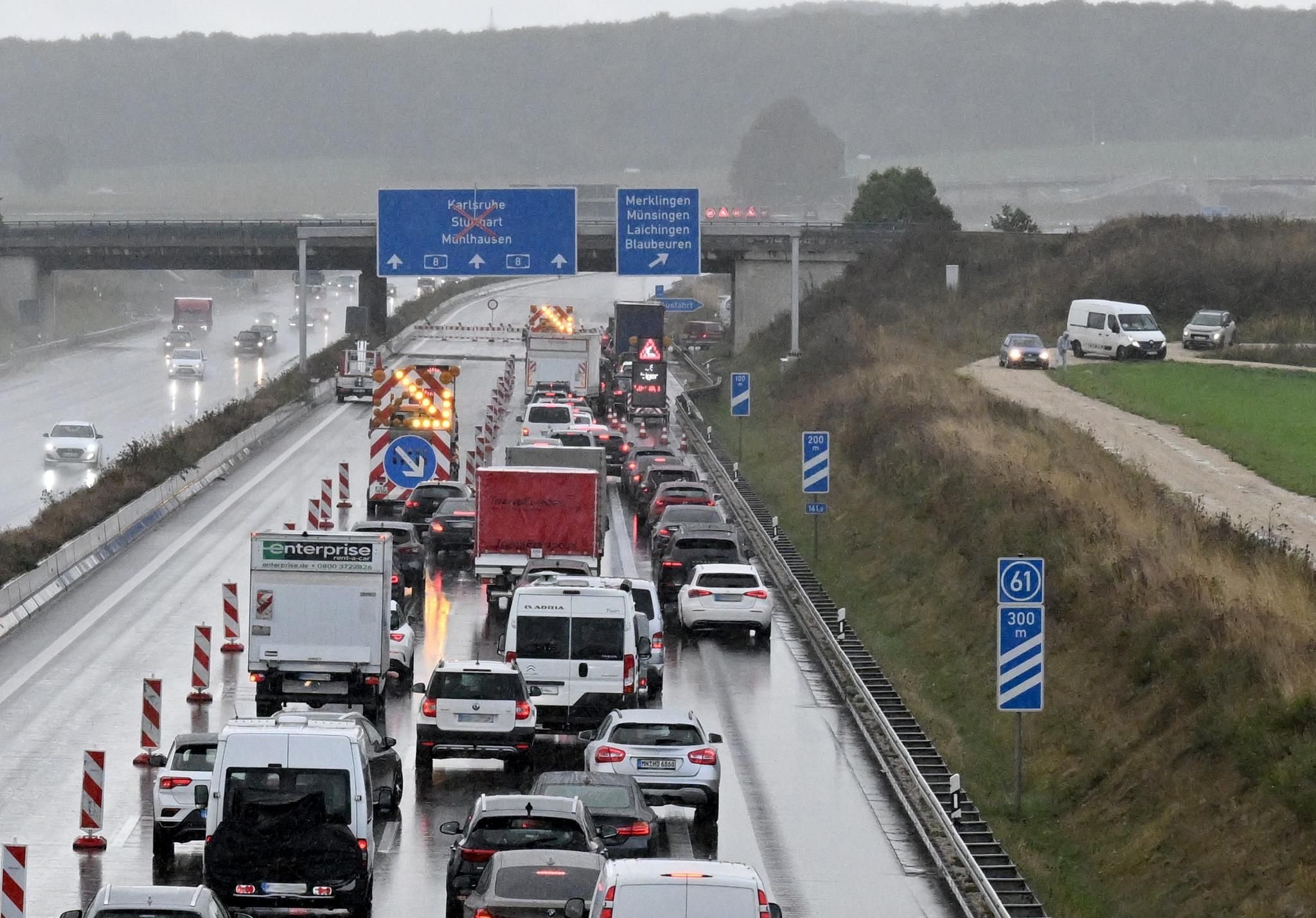 3106 Stunden Stau auf der A8 zwischen Stuttgart und München
