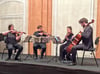 Mit einem anspruchsvollen Programm hat das Londoner Castalian Quartet im Rittersaal begeistert. Von links Sini Simonen und Daniel Roberts, Violine, Ruth Gibson, Viola, und Steffan Morris, Violoncello.