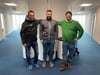 Heizungsbaumeister Jörg Deschler, Elektromeister Steffen Schulz und Torsten Fried (v.l.) von der Firma „Ensag‟ im Businesspark Ehingen Donau