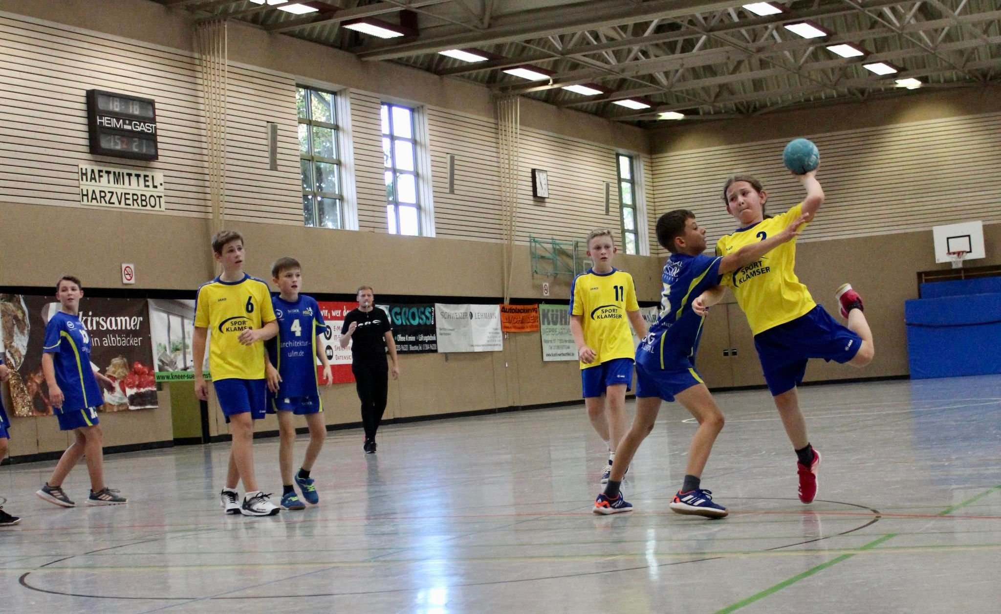 Die Handballjugend Bei Ihren Letzten Spielen