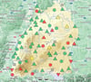 Die Karte auf der Webseite der Landesanstalt für Umwelt Baden-Württemberg listet alle Grundwassermessstellen im Land auf.