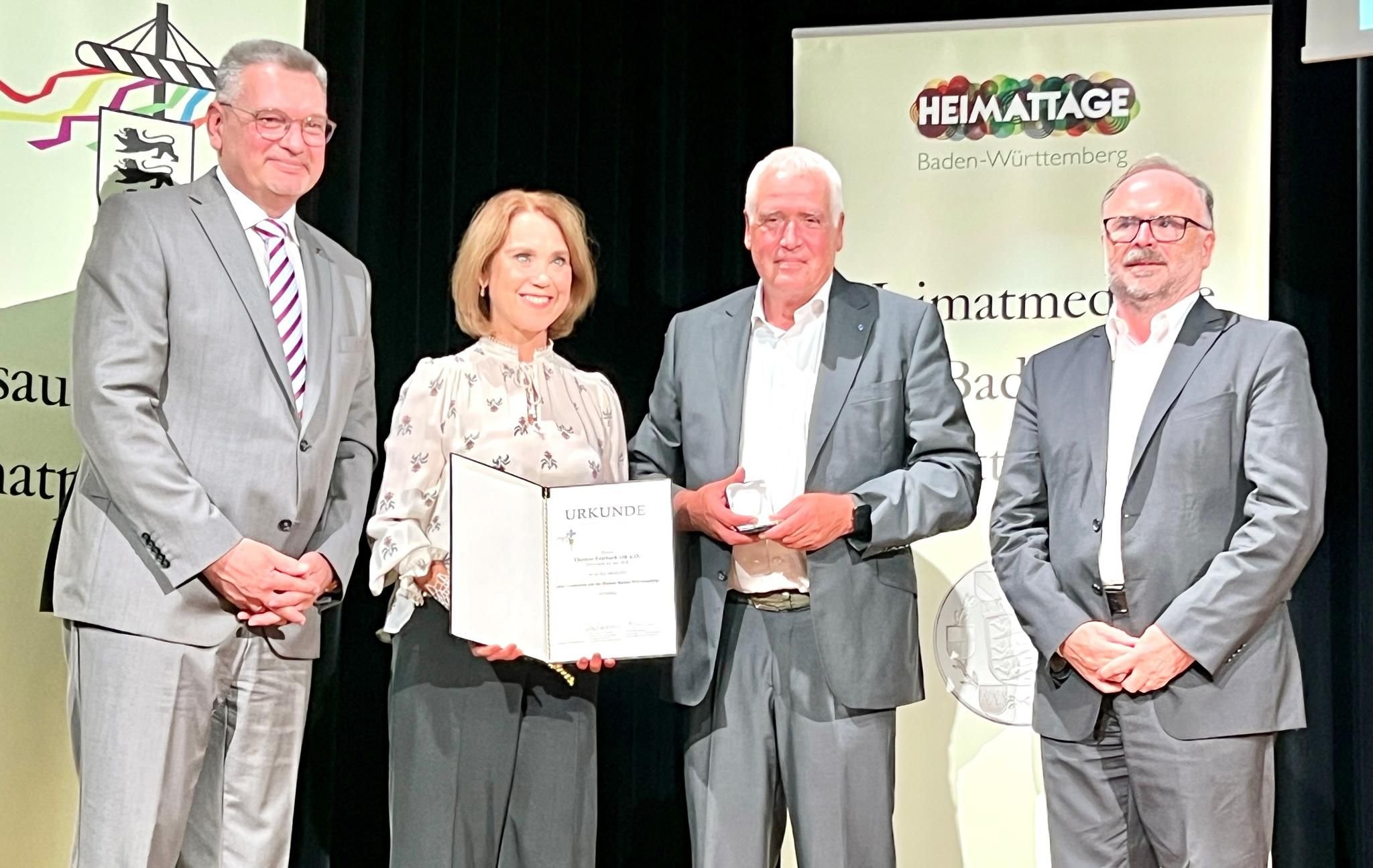 Biberach Heimatmedaille für früheren OB Thomas Fettback