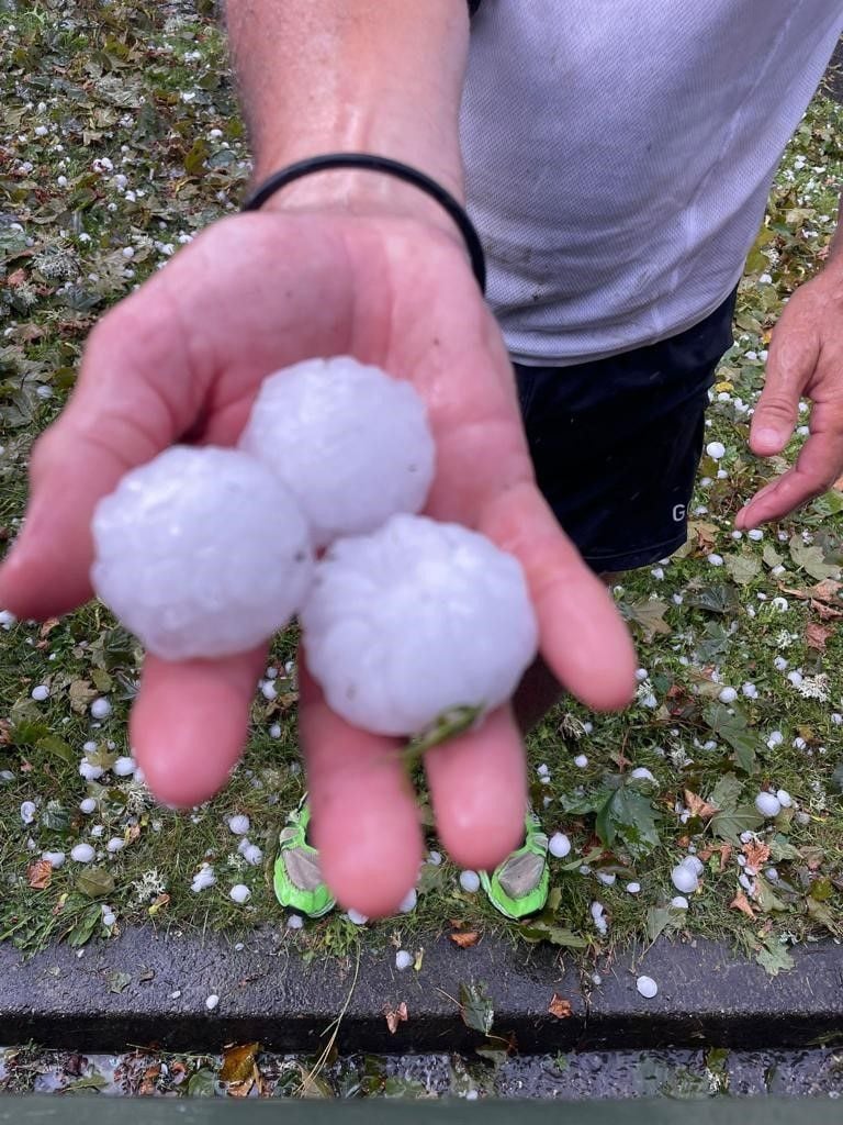 Unwetter Mit Hagel Im Donautal Bei Sigmaringen