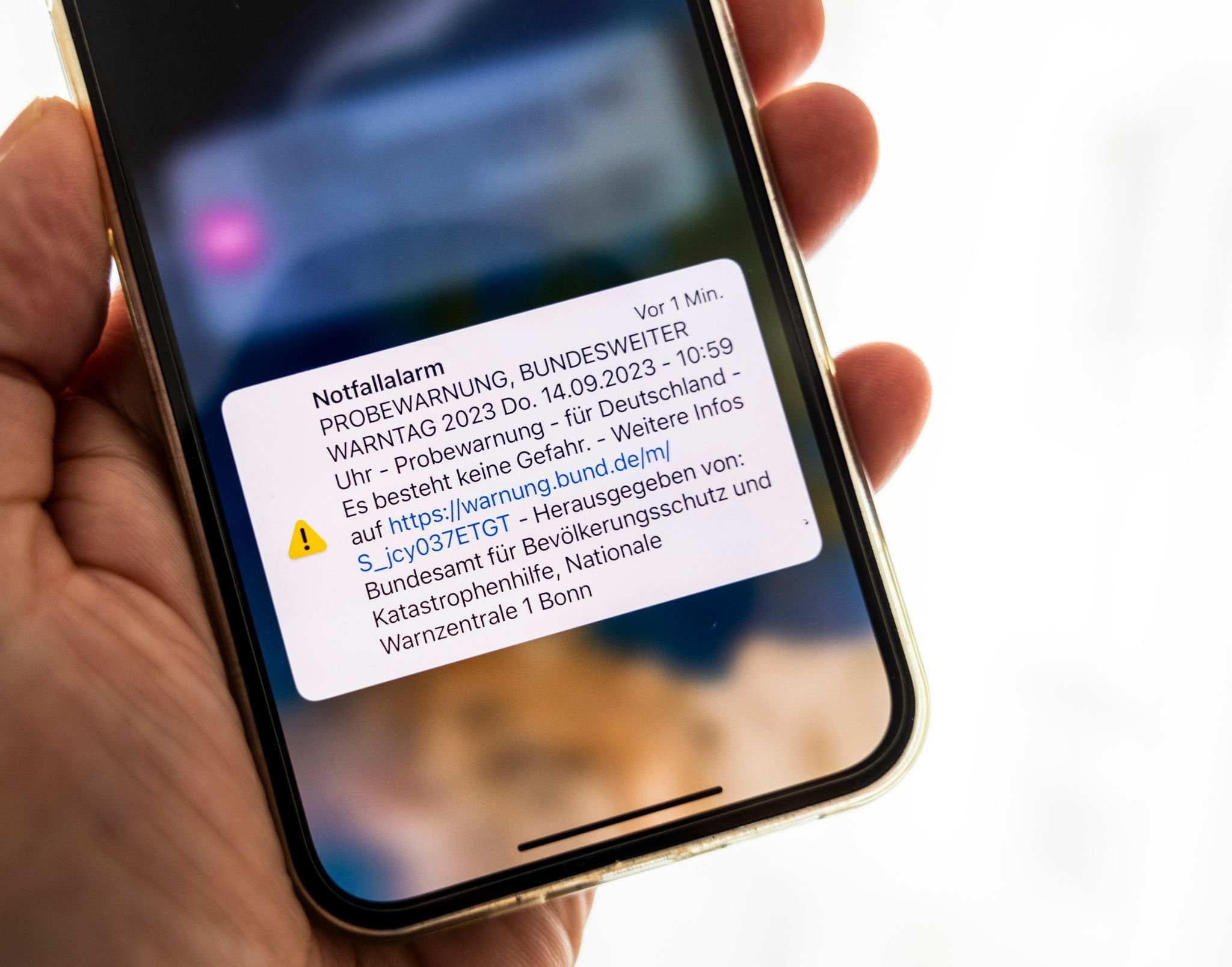 Zweiter Donnerstag im September Wenn das Handy plötzlich Alarm macht