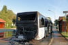 In Berkheim ist am Dienstag ein Linienbus ausgebrannt.