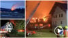 In Untermatzen bei Amtzell brannte es am Freitagabend auf einem Bauernhof lichterloh. Eine Scheune brannte ab.