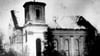 Die Laupheimer Synagoge am Tag nach dem November-Pogrom 1938.