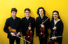 Die Iris Marquardt Preisträger 2023 vom Himeros-Quartett mit (von links) Sebastian Gwilt (Violine), Janko Welt (Viola), Robert Lokhov (Violine) und Leyre Barros (Violoncello).