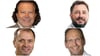 Die vier Kandidaten in Hausen (von oben links im Uhrzeigersinn): Jochen Arno, Eugen Kapustinski, Thomas Zeller und Wolfgang Klaiber.