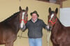 Pferdehändler Gerhard Kniesel war beim Schussenrieder Pferdemarkt wieder dabei.