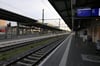 Auch in Friedrichshafen am Stadtbahnhof sorgt der GDL-Streik für leere Bahnsteige.