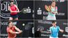 Stephanie Wagner (oben links) und Nastasja Schunk bestreiten am Sonntag das Frauen-Finale bei den deutschen Tennismeisterschaften in Biberach. Bei den Männern trifft Patrick Zahraj (unten links) im Endspiel auf Daniel Masur.