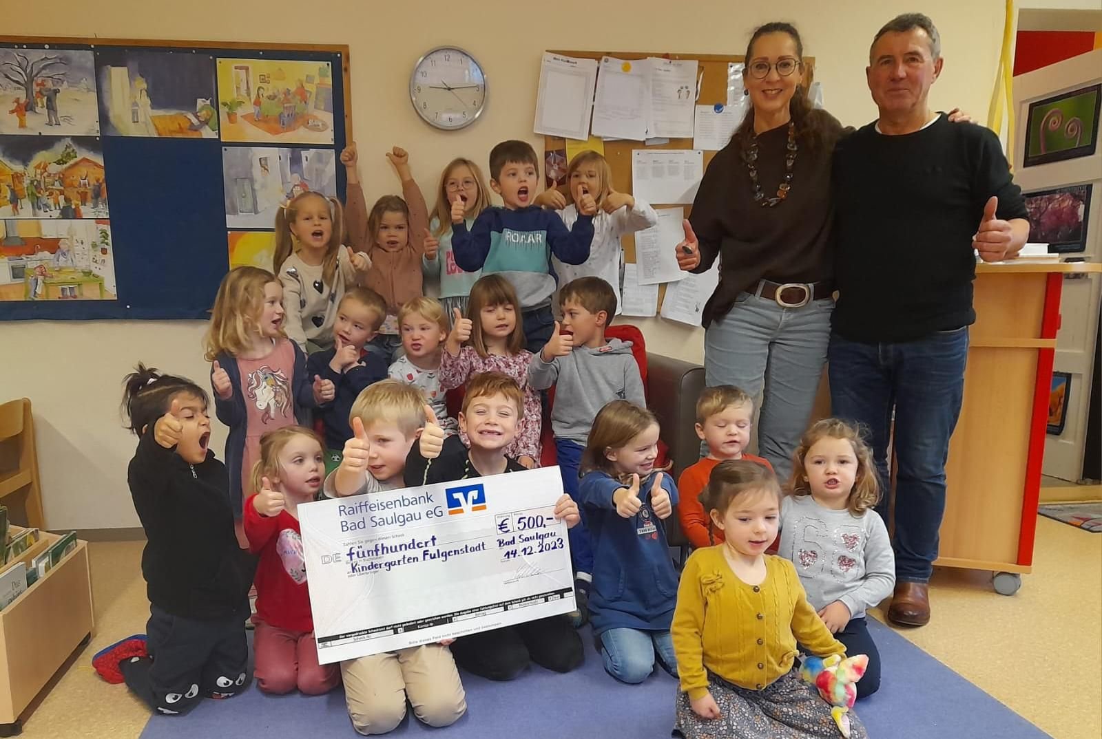 Weihnachtsfreude im Kindergarten Fulgenstadt