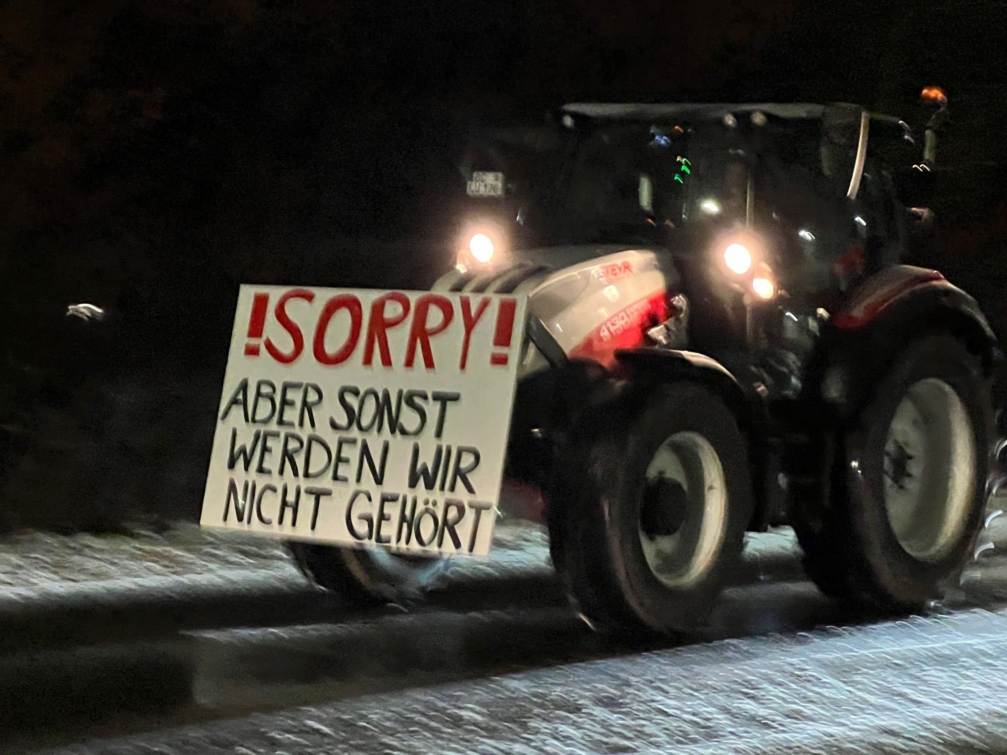 Bauernproteste In Der Region: Fotos Von Den Traktor-Demos