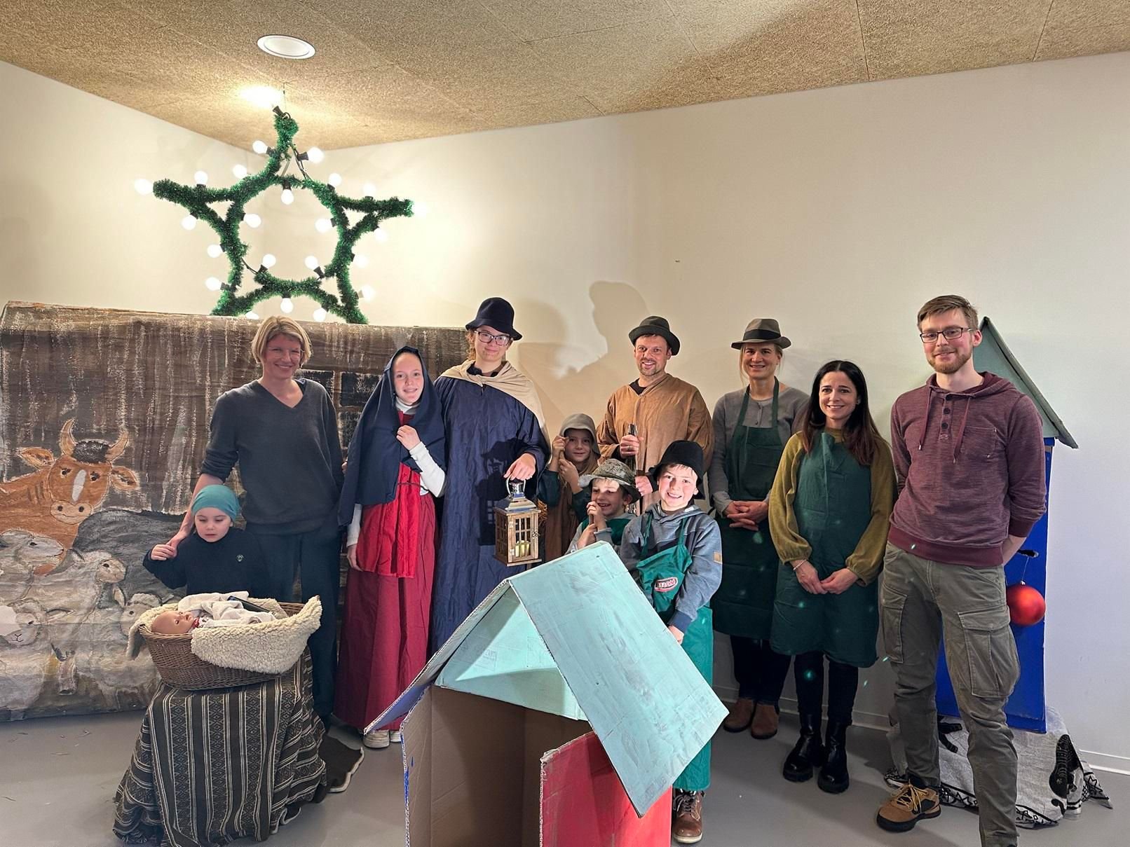 Traditionelles Krippenspiel im Kindergarten Loreto