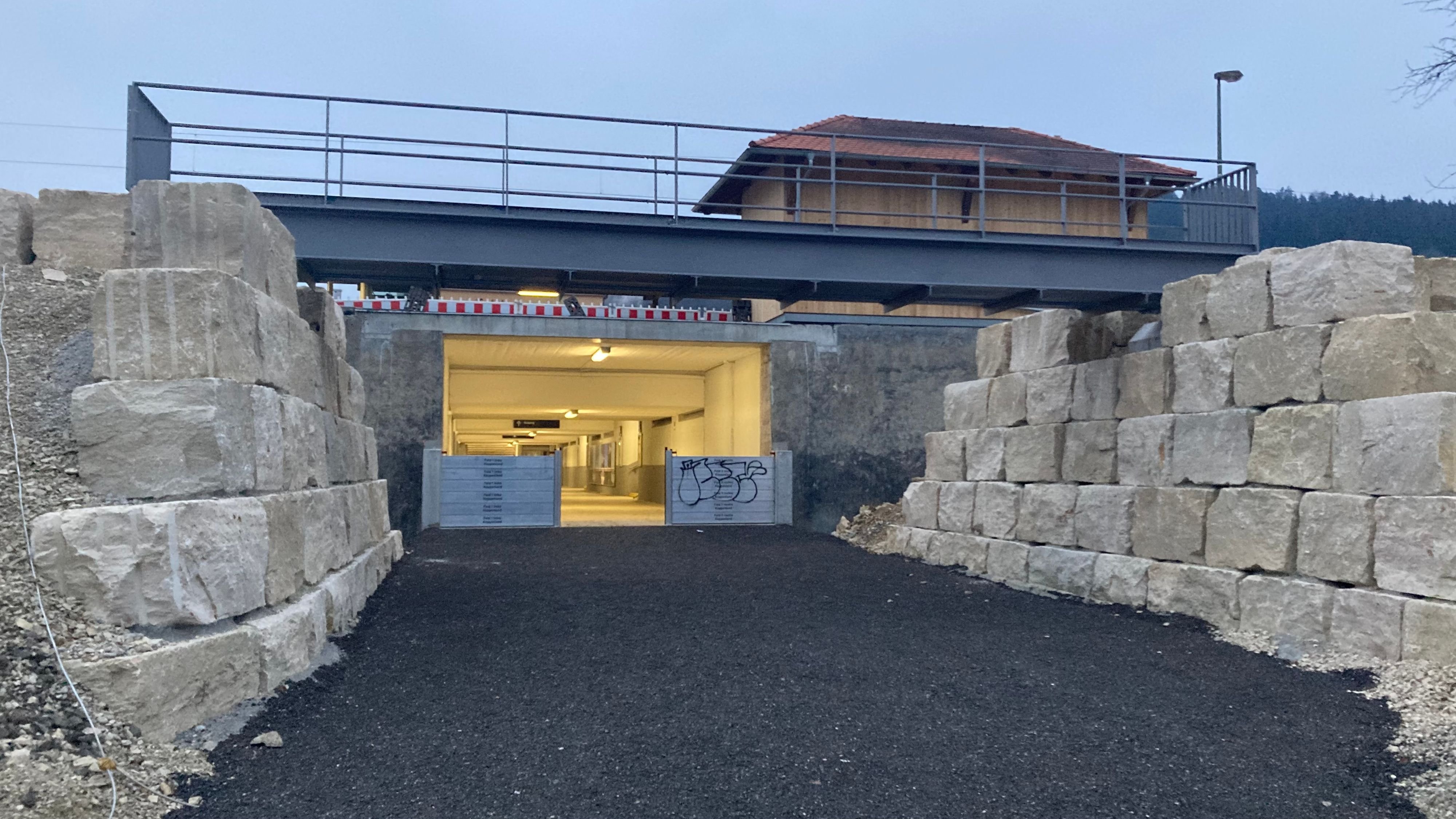 Bahnhof Tuttlingen Unterführung für Durchzug