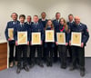 Feuerwehr Sigmarszell ehrt langjährige Mitglieder