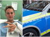 Polizei stoppt Valentin Wernz - Nach dem Sturz ist das Handgelenk gebrochen