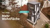 Mehr Wohnraum auf kleinem Grundstück bietet ein DQ Tower. Er ist ein Tiny Home im Hochformat.