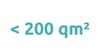 kleiner als 200 qm²