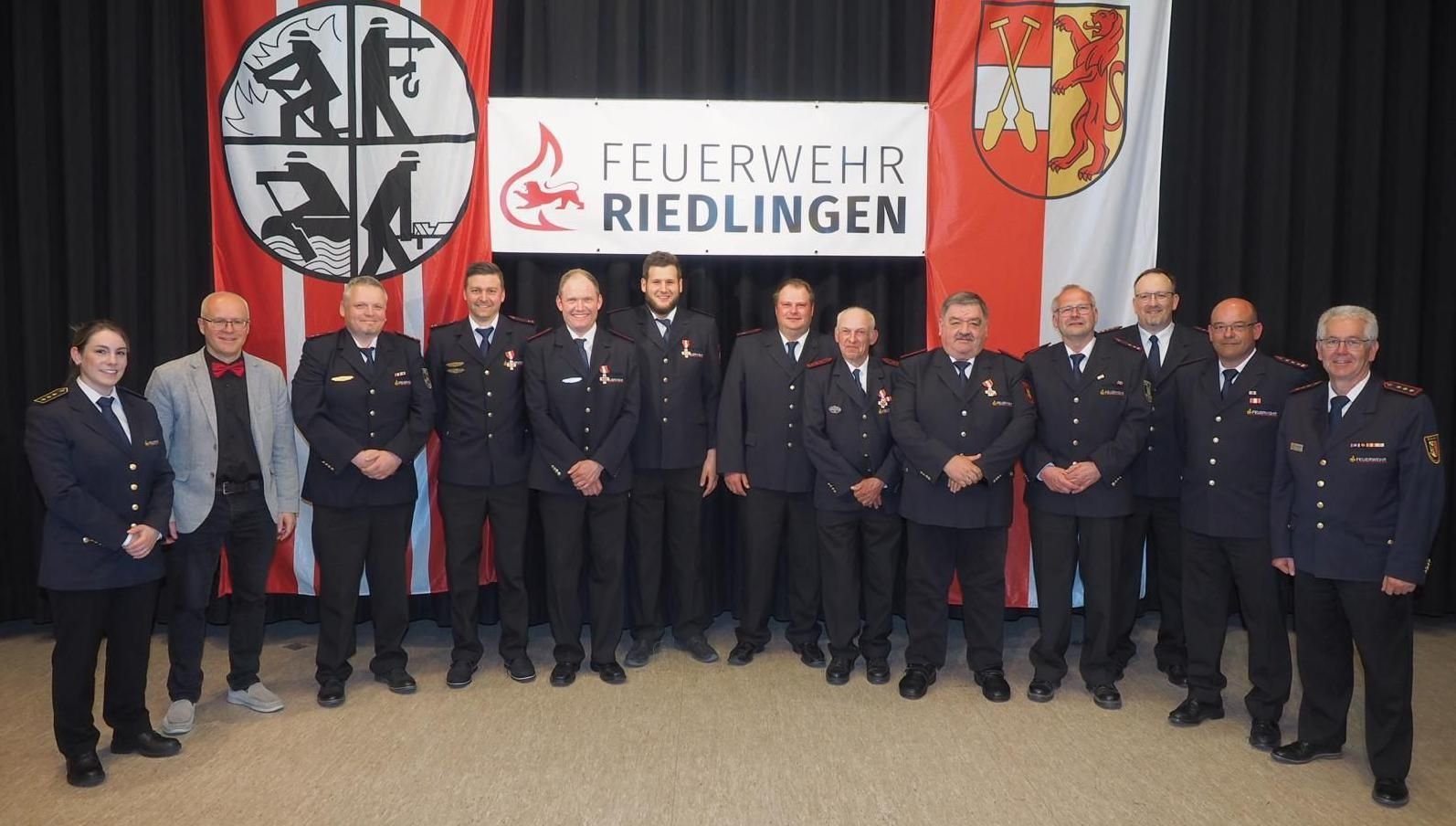 Ehrungen bei der Hauptversammlung der Feuerwehr Riedlingen