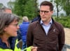 CDU-Chef vor Ort: Was passiert, wenn das Urlauer Hochwasserbecken voll ist?