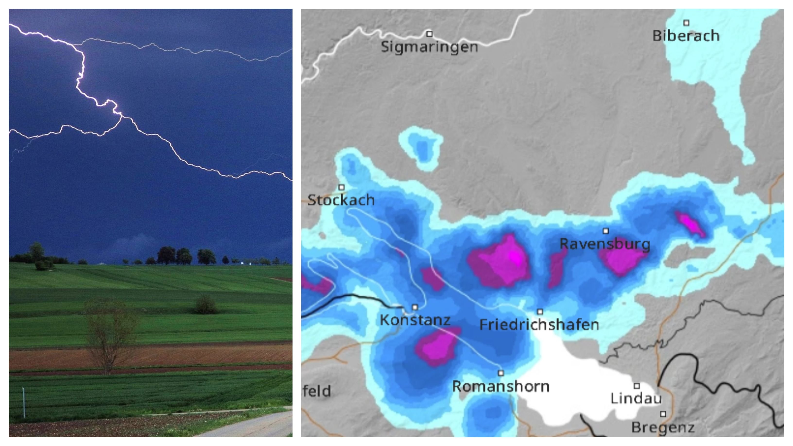 Gewitter, Starkregen Und Hagel Im Südwesten Erwartet