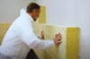 3. Anbringen der Platte an der Wand