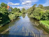 Zu Beginn noch recht unscheinbar: Die Donau bei Geisingen.