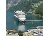 AIDA Nova is located in Hafen von Geiranger (Norway). We can welcome guests to visit the Geirangerfjord.