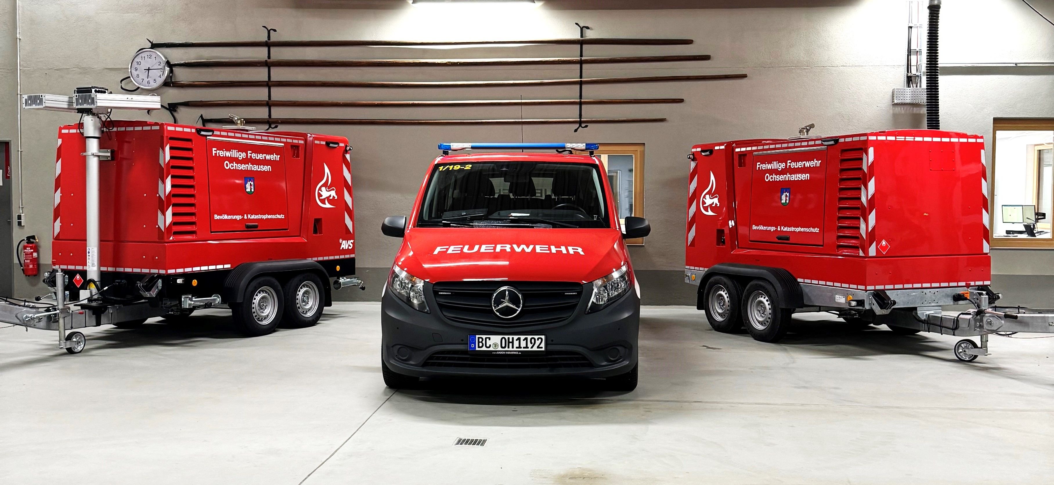 Two emergency generators for the fire brigade