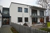 Blick vom Innenhof der Kita St. Markus: Der Rohbau im Obergeschoss war schon vorbereitet. Jetzt erfolgt der Ausbau der Räume. 	