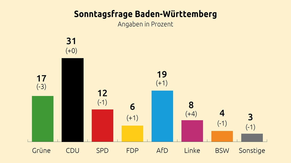 AfD overtakes Greens in Baden-Württemberg