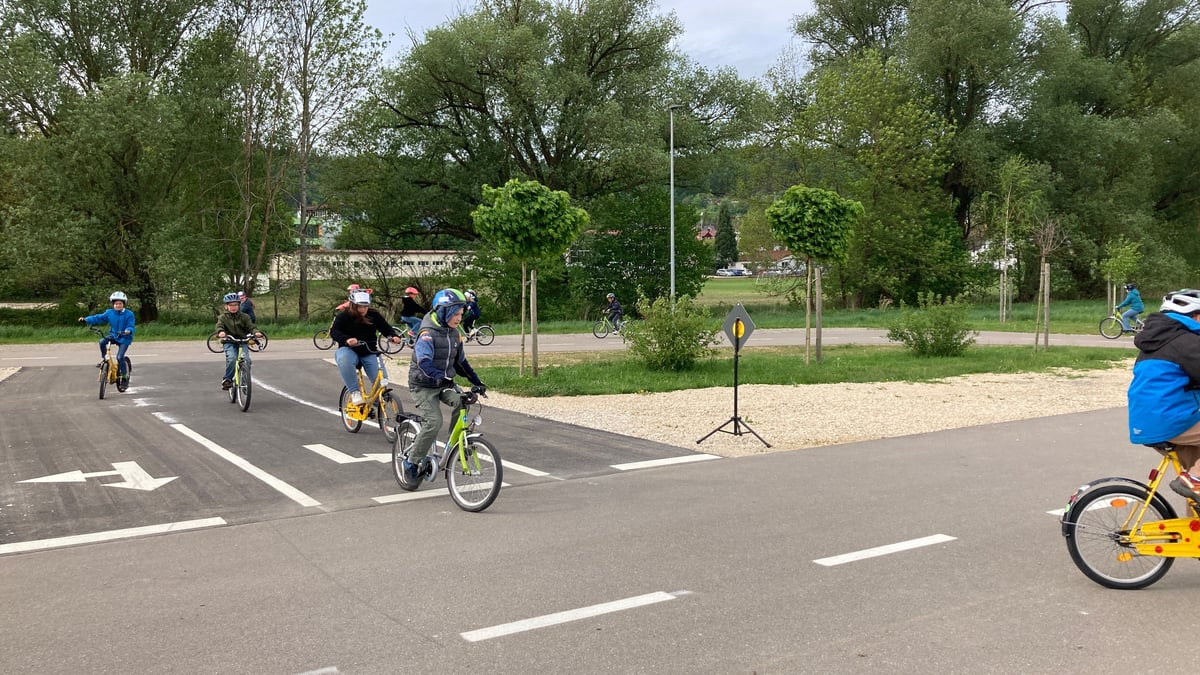 Accident prevention: Traffic training area helps with training
