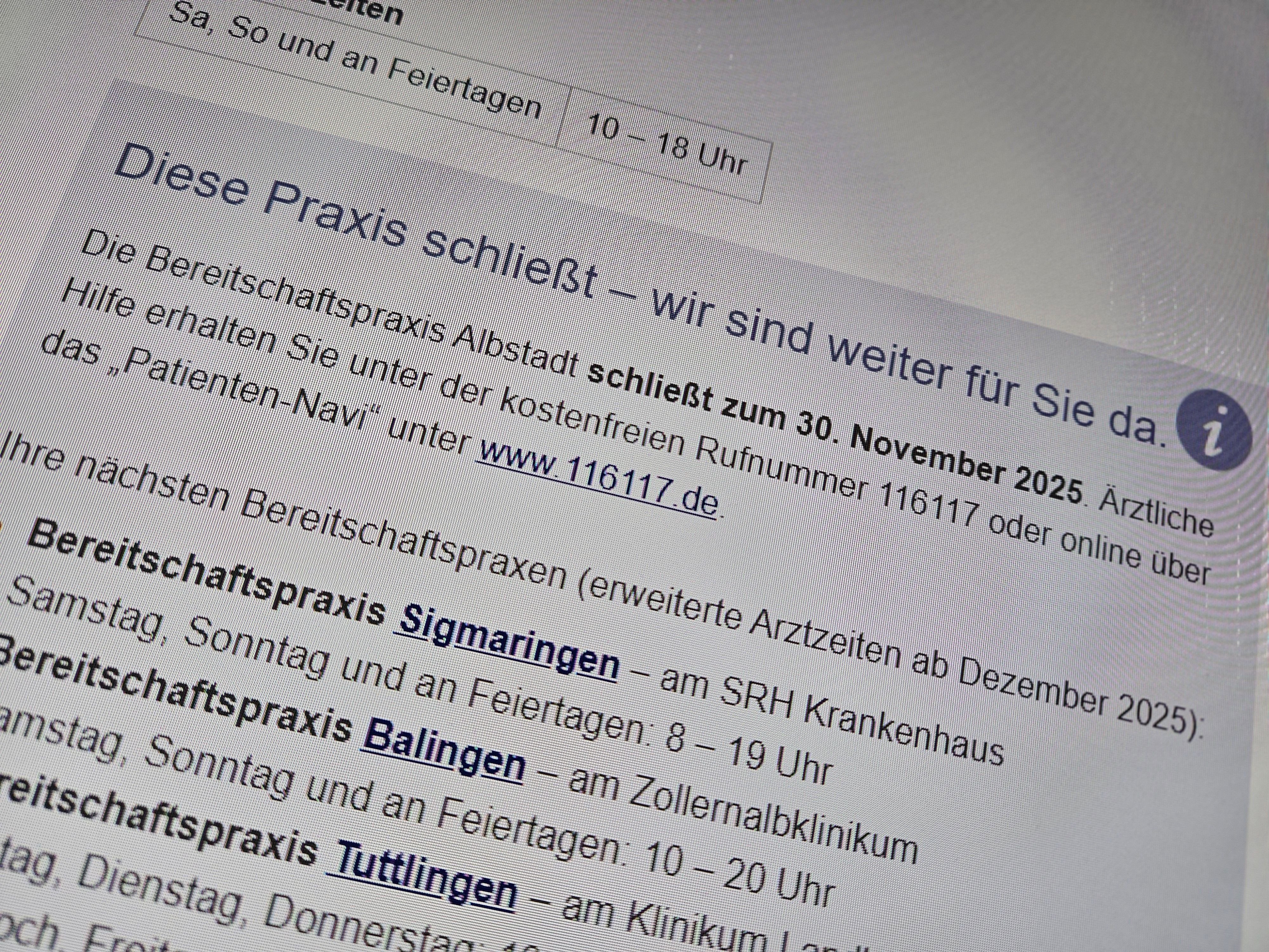 Notfallpraxis schließt: Was Patienten jetzt wissen müssen