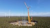 Hier wird aktuell das höchste Windrad des Landes gebaut